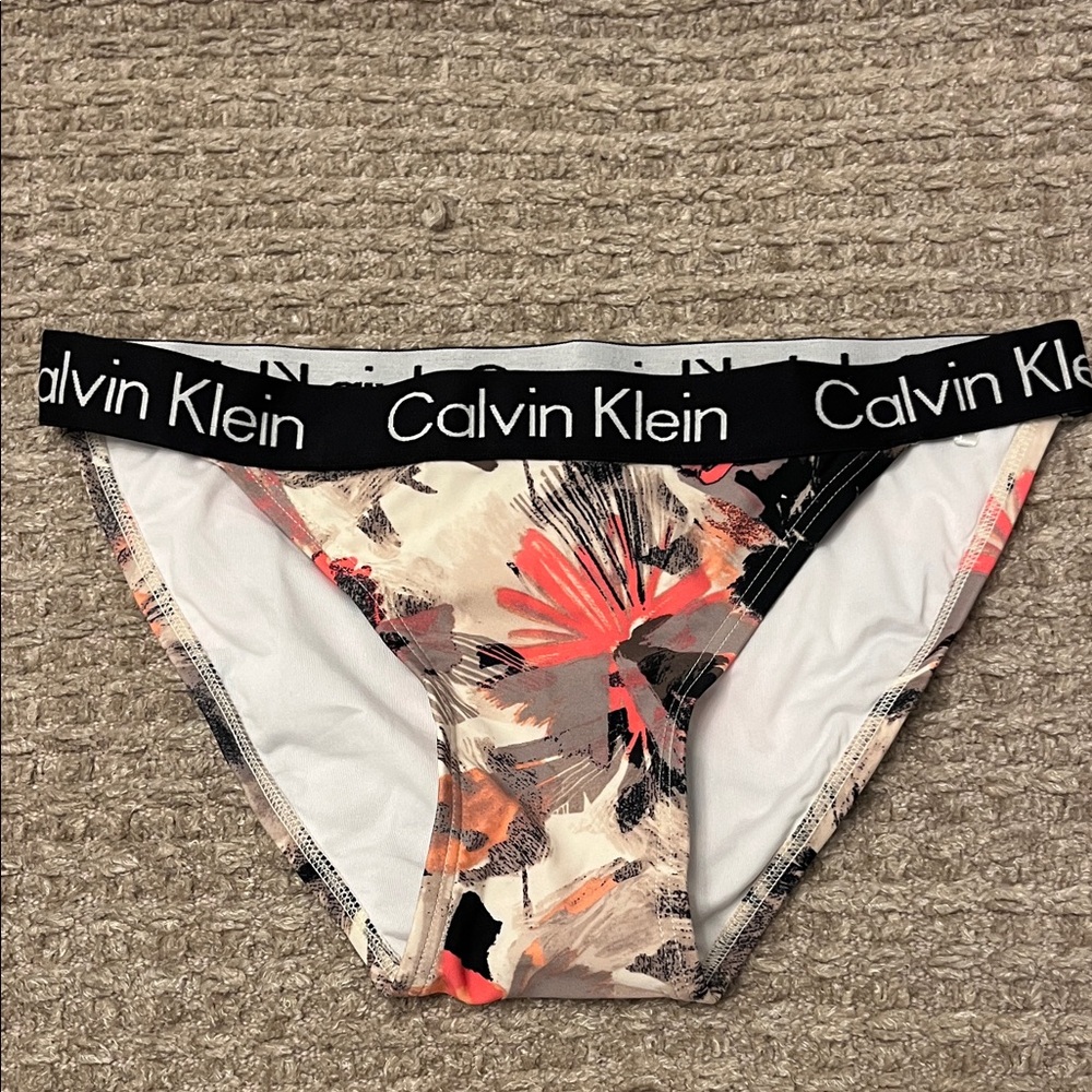 Calvin Klein Abstract Print Bikini Bottom